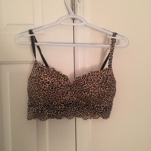 Pink padded bralettes